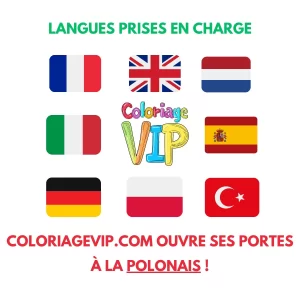 ColoriageVIP.com parle maintenant polonais !