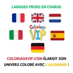 Coloriagevip.com își extinde universul colorat cu limba germană!