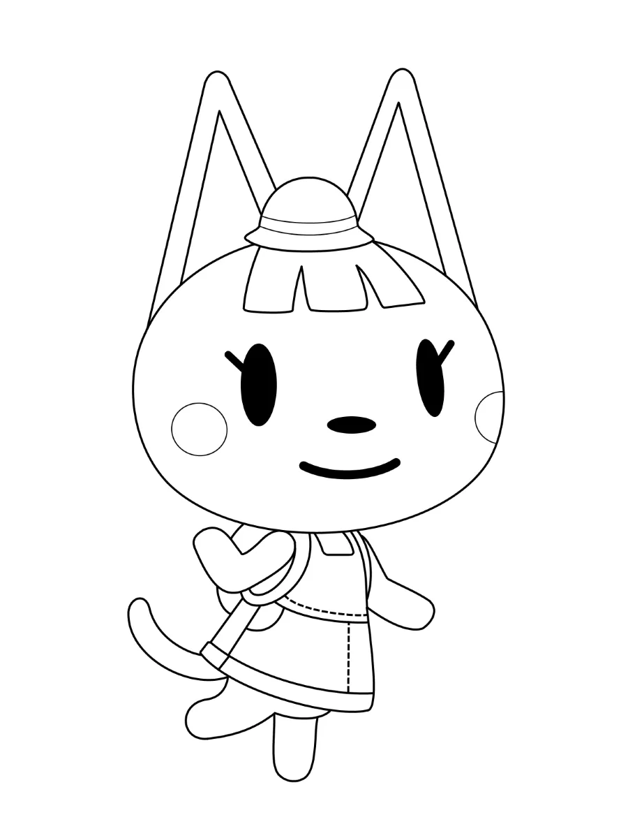 coloriage Animal Crossing pour enfant gratuit