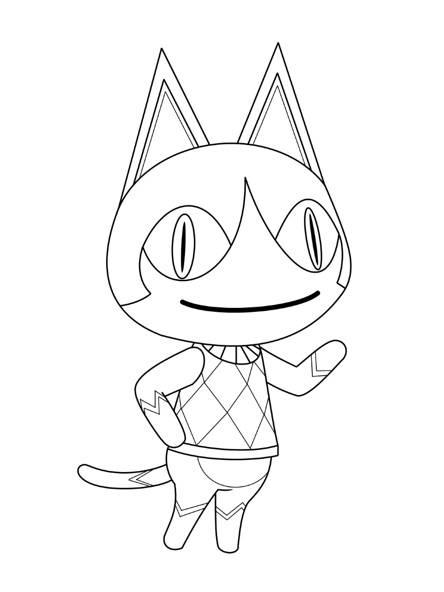 coloriage Animal Crossing a imprimer gratuitement