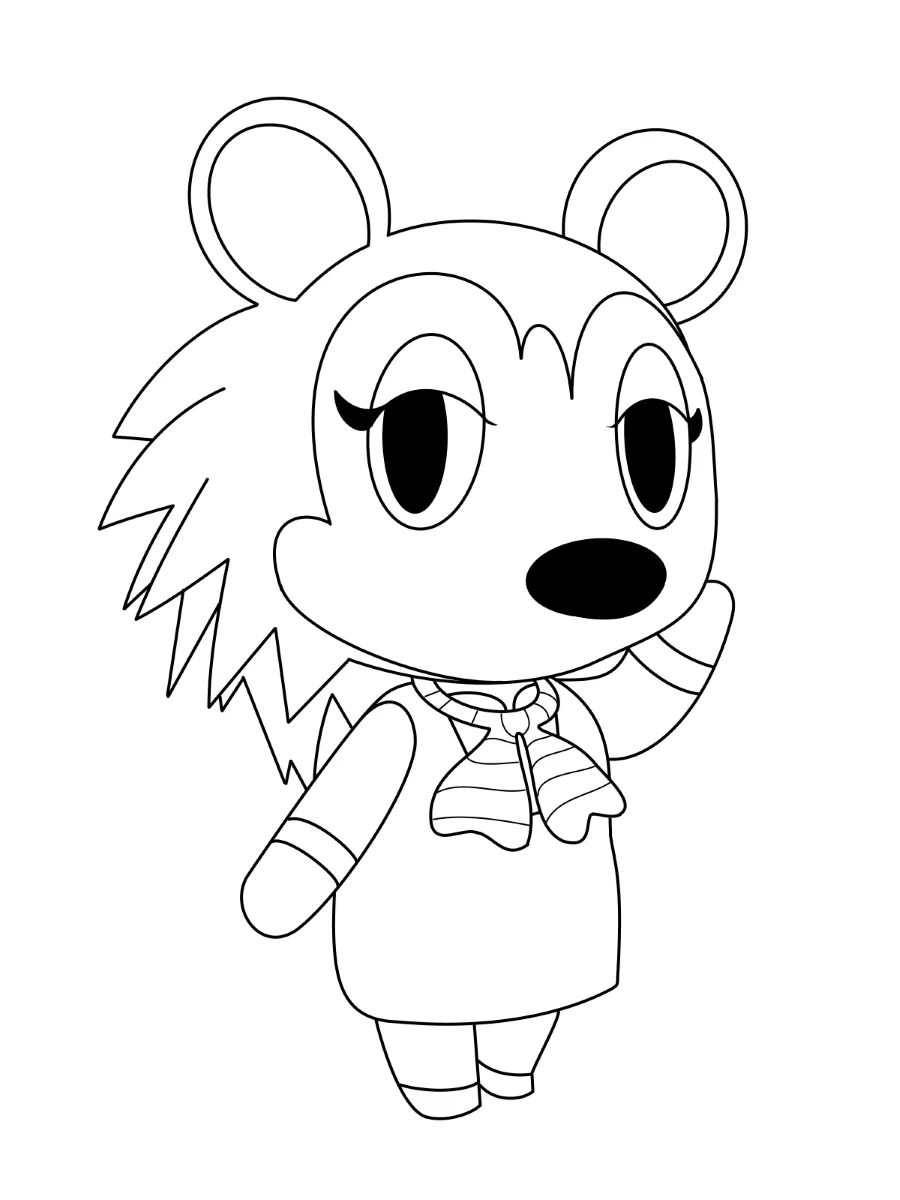 coloriage Animal Crossing a telecharger