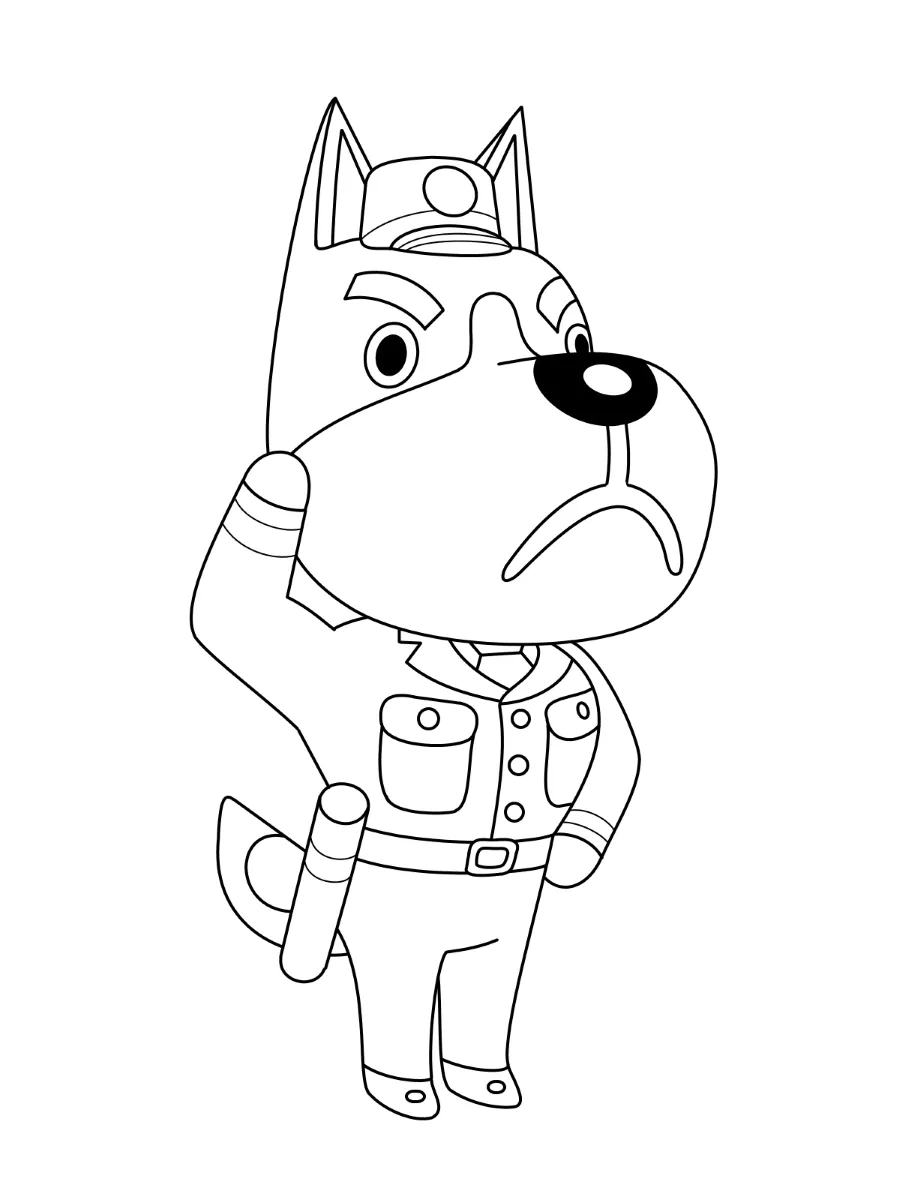 coloriage Animal Crossing à imprimer gratuitement