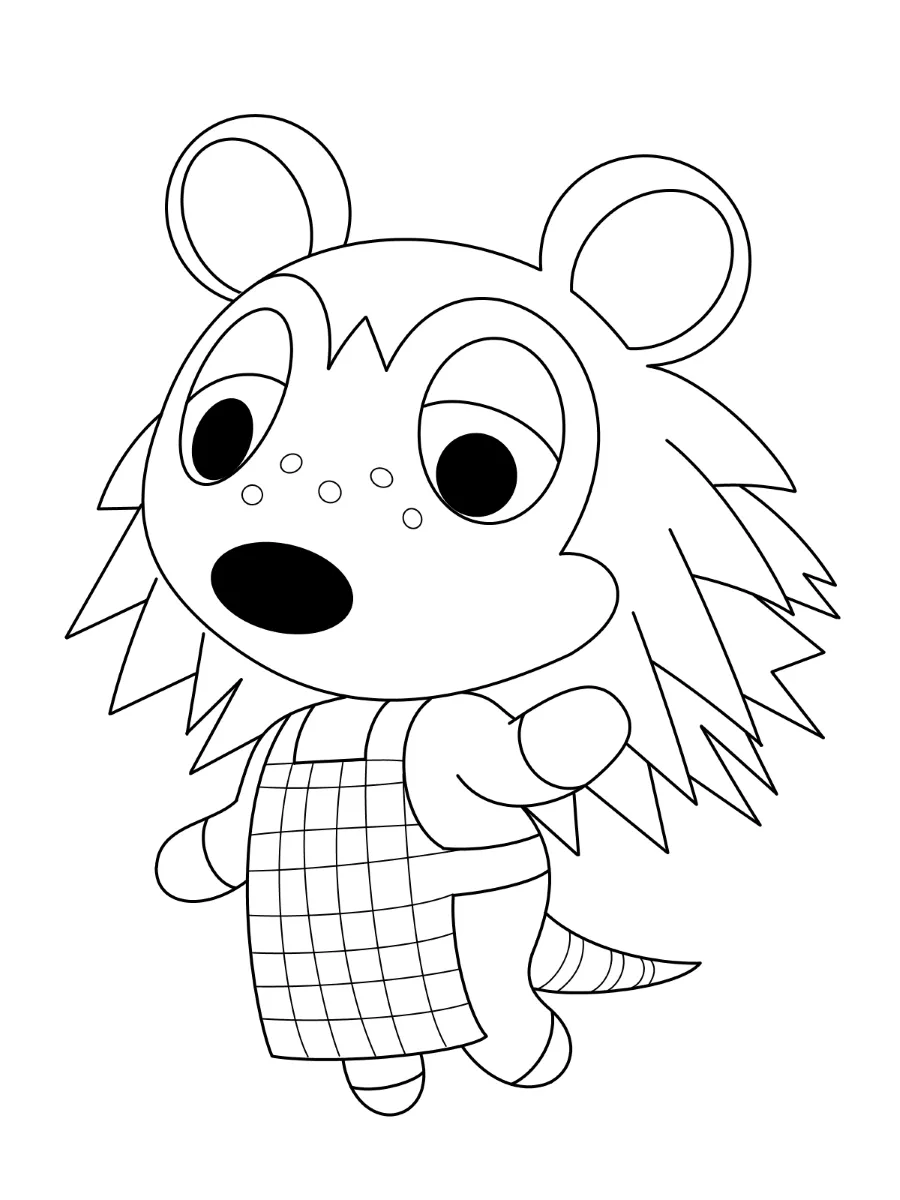 coloriage Animal Crossing à imprimer pdf gratuit