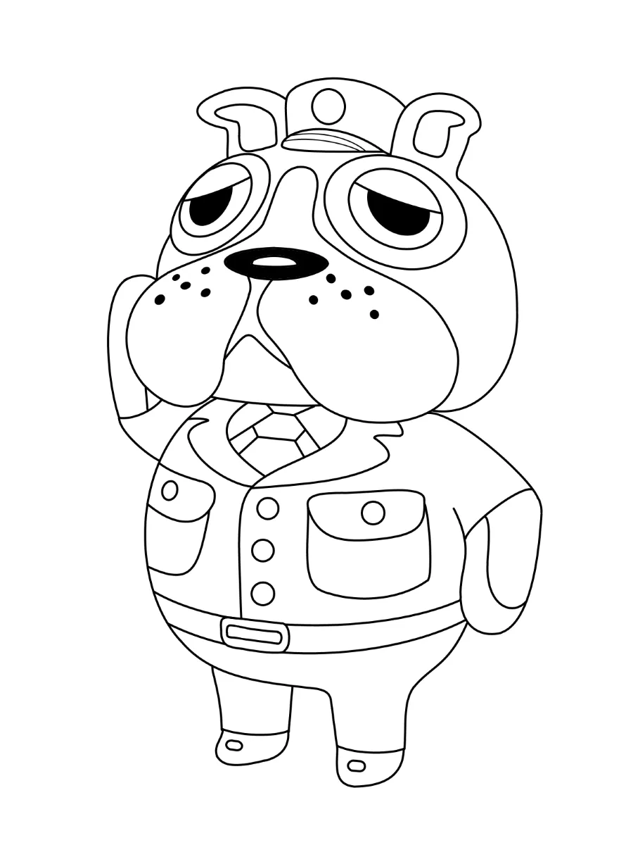 coloriage Animal Crossing et apprentissage