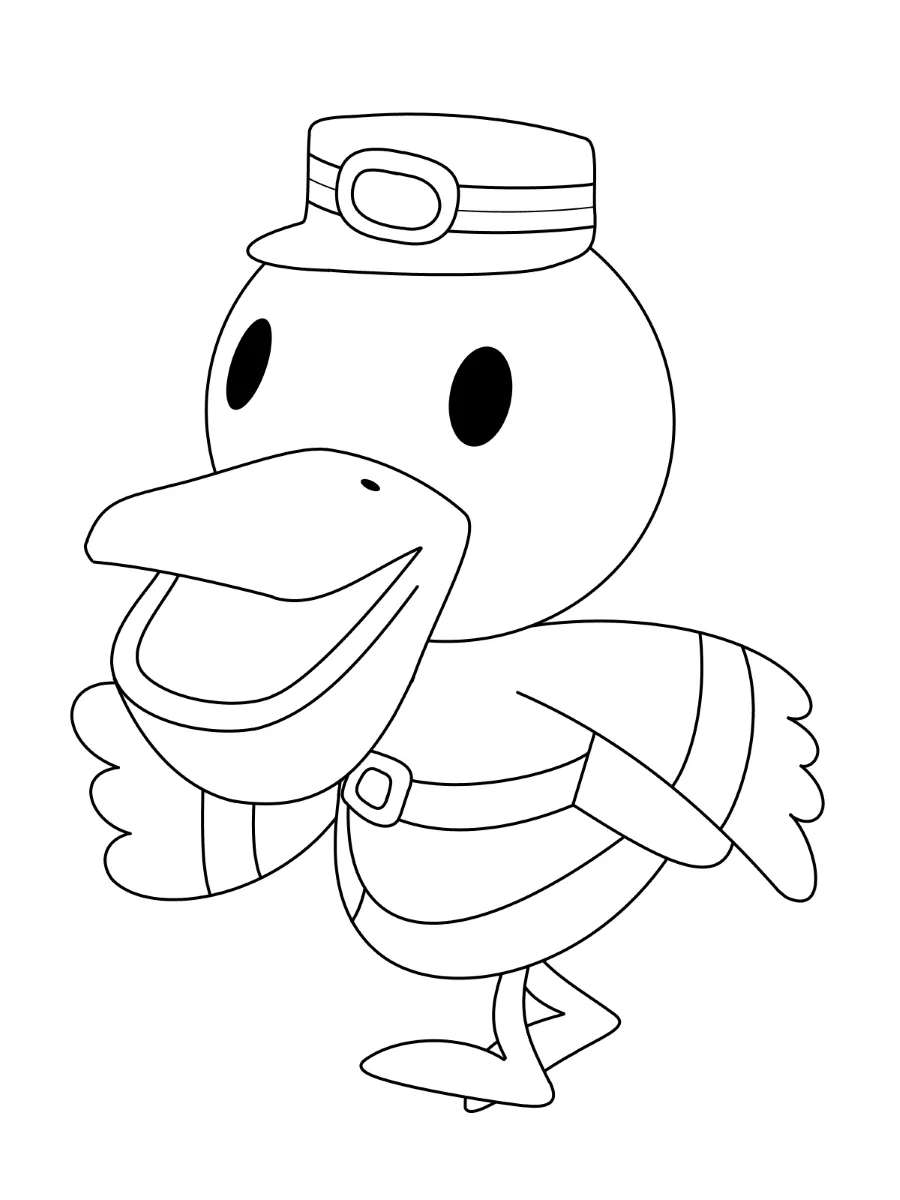 coloriage Animal Crossing à imprimer pour enfants