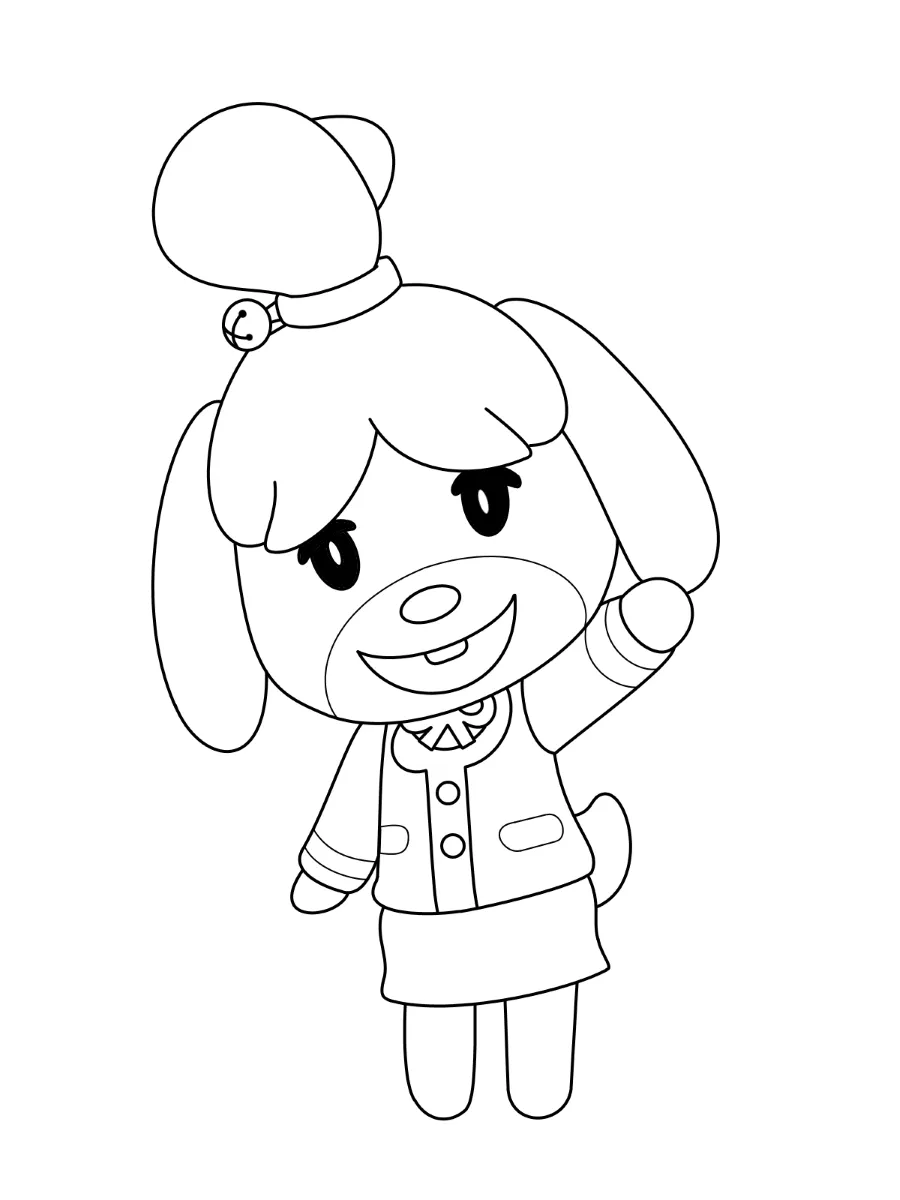 coloriage Animal Crossing pour enfant