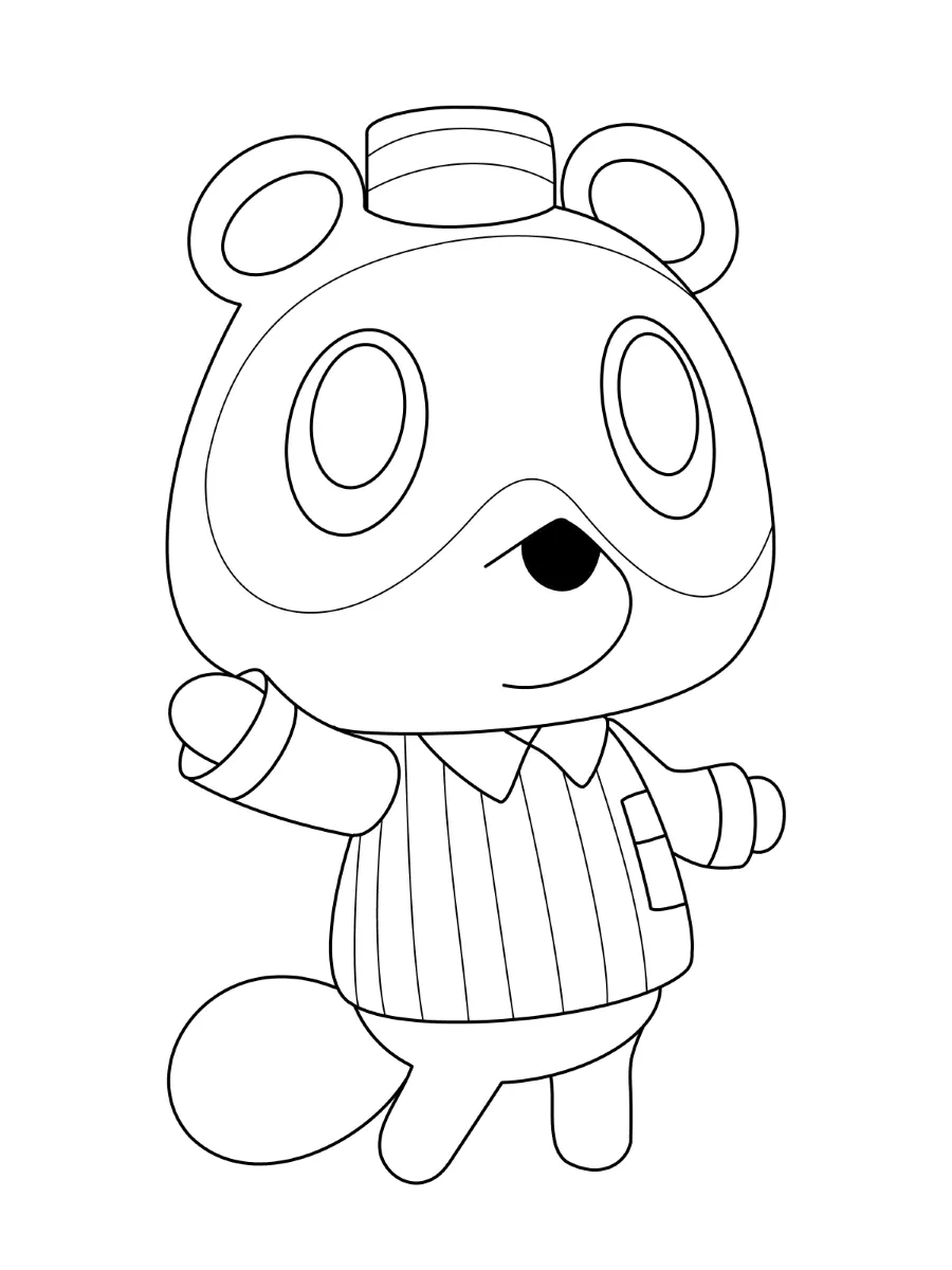 coloriage Animal Crossing pour enfant 1