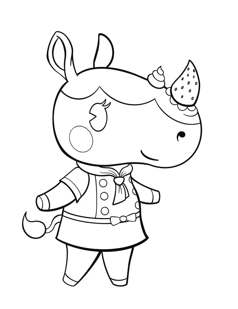 coloriage Animal Crossing a dessiner et imprimer