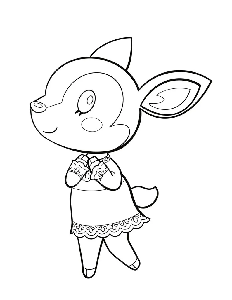 coloriage Animal Crossing en ligne pour enfant