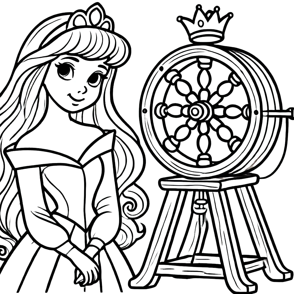 coloriage Aurore à imprimer pour enfant de 7 ans 1