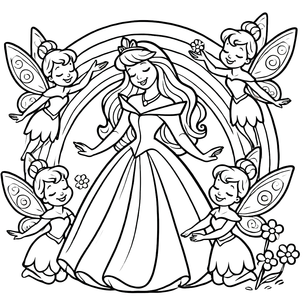 coloriage Aurore educatif pour enfant 1