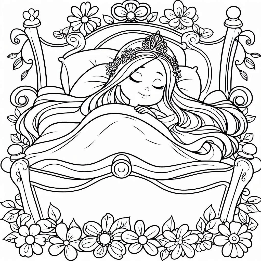 coloriage Aurore pour enfant de 5 ans