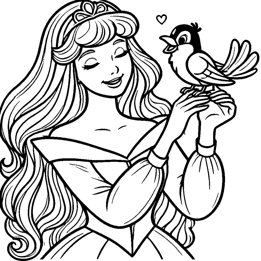 coloriage Aurore pour enfant de 10 ans