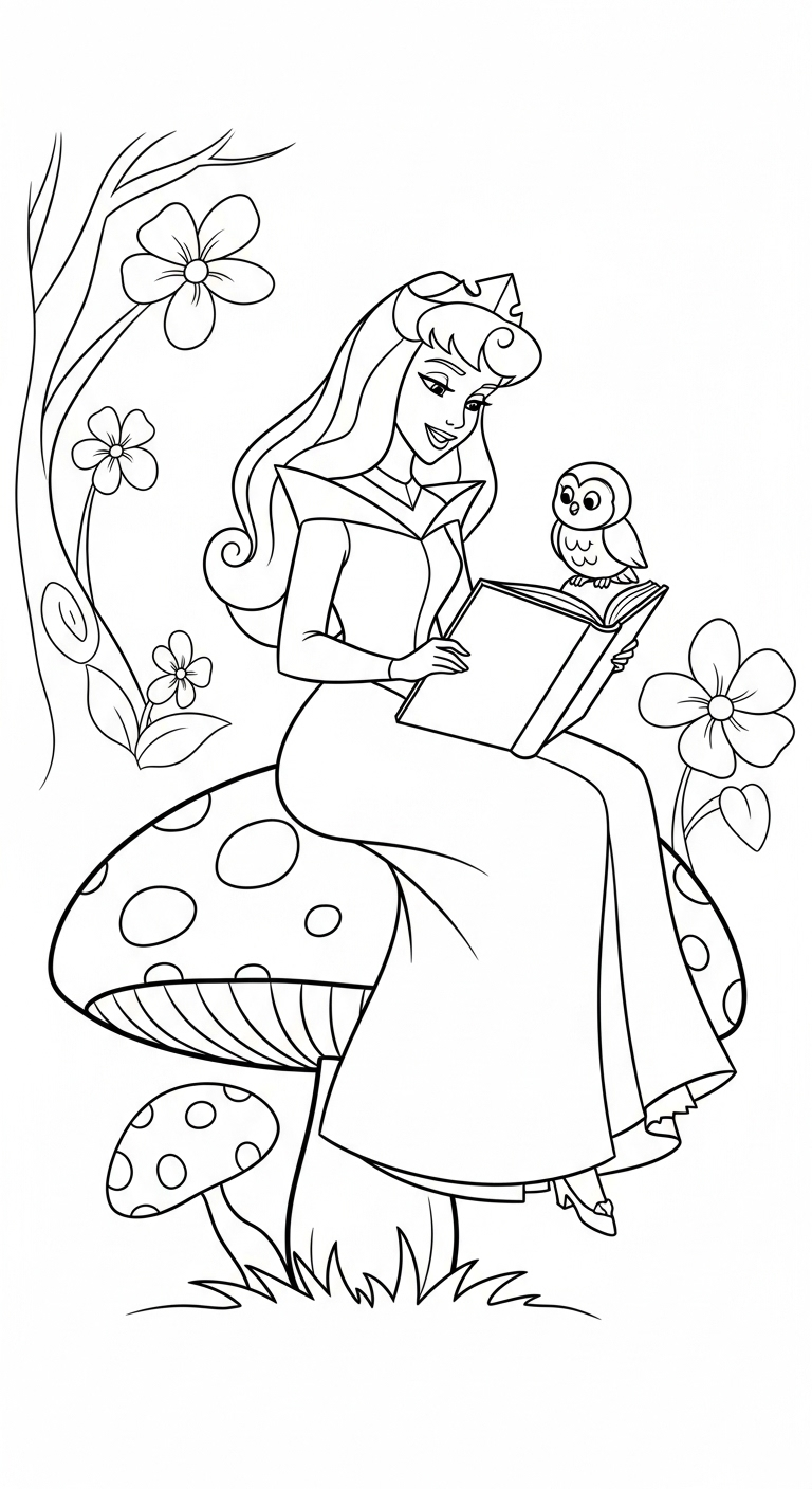 coloriage Aurore updated educatif pour enfant