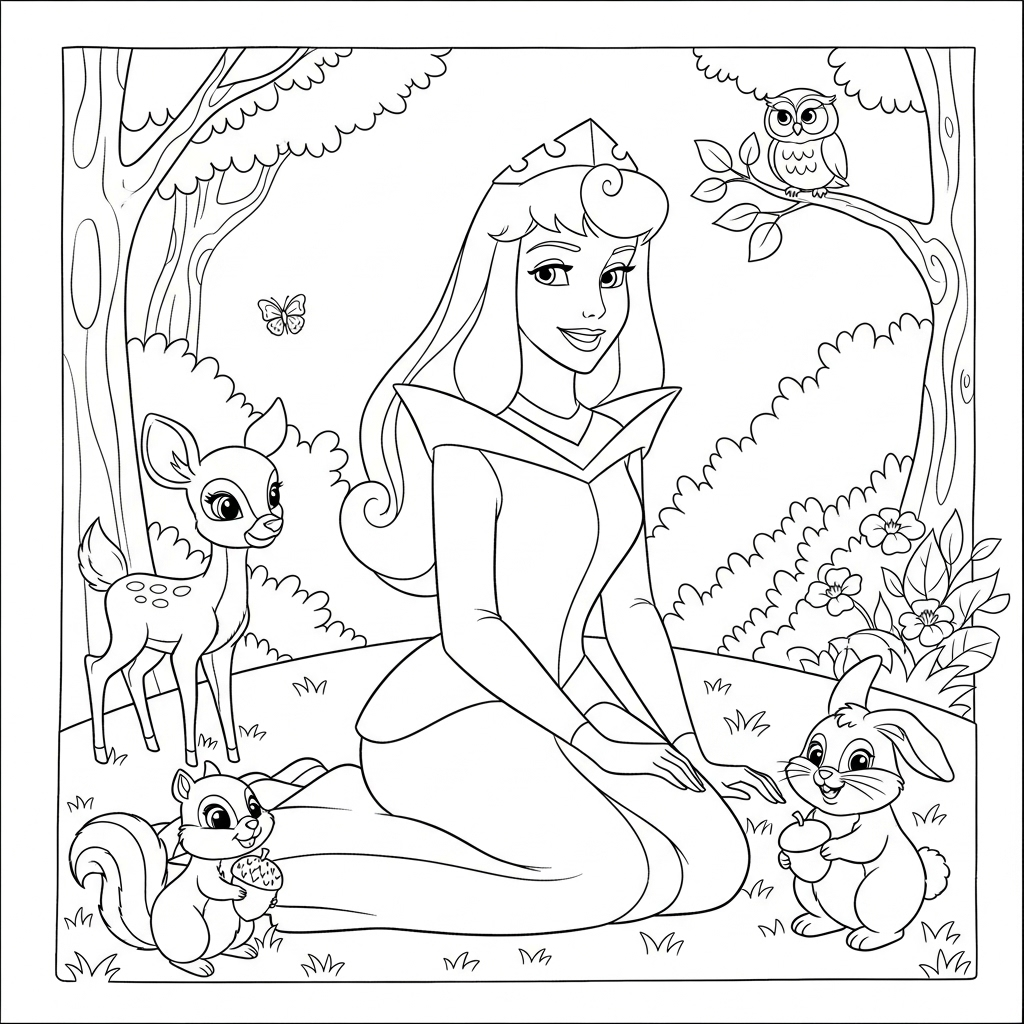 coloriage Aurore updated a imprimer