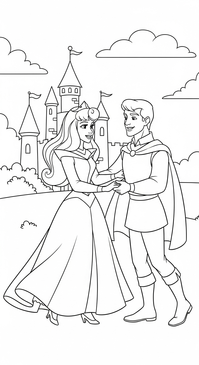 coloriage Aurore updated à imprimer gratuitement pdf