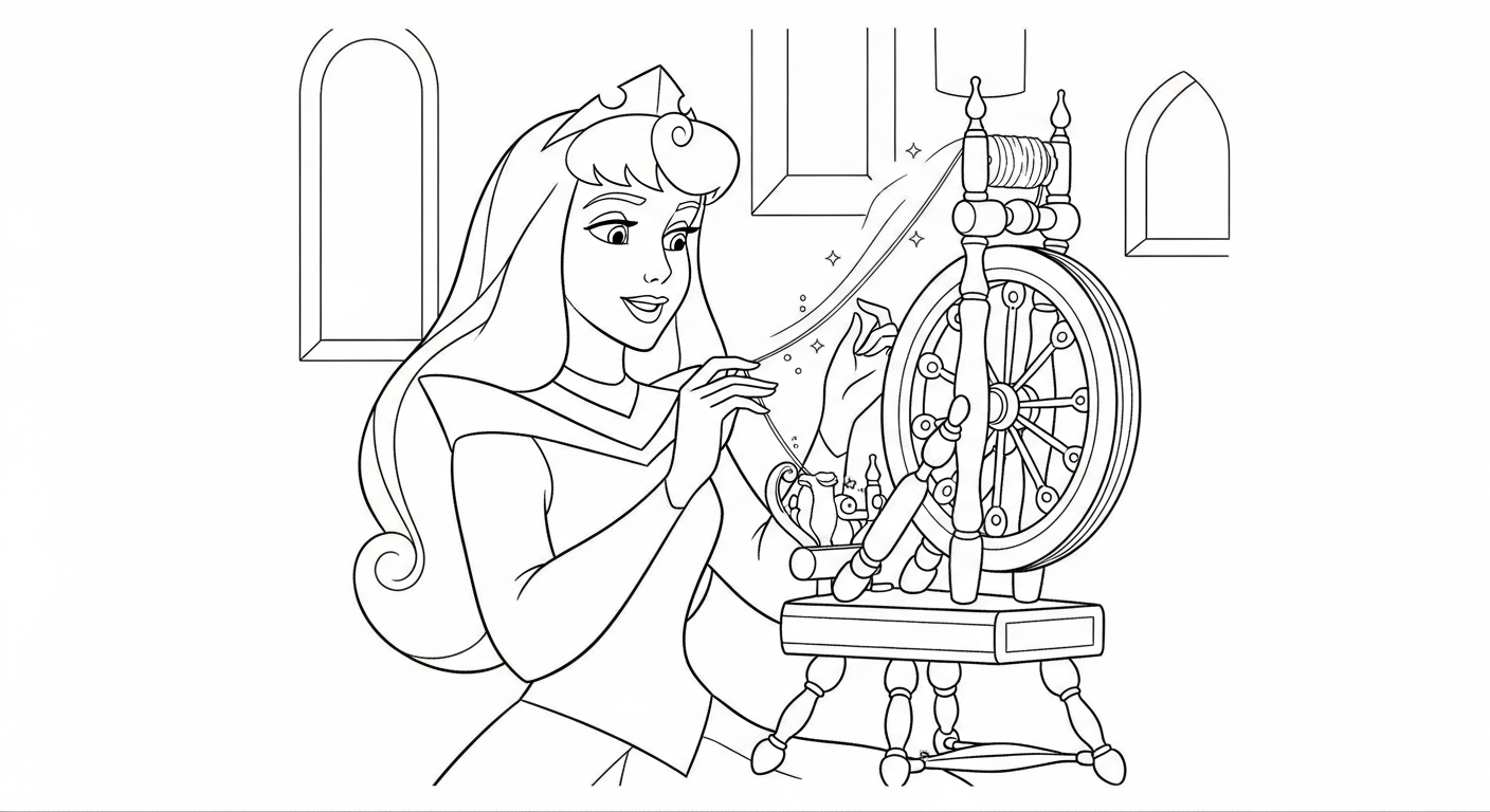 coloriage Aurore updated à imprimer pdf gratuit