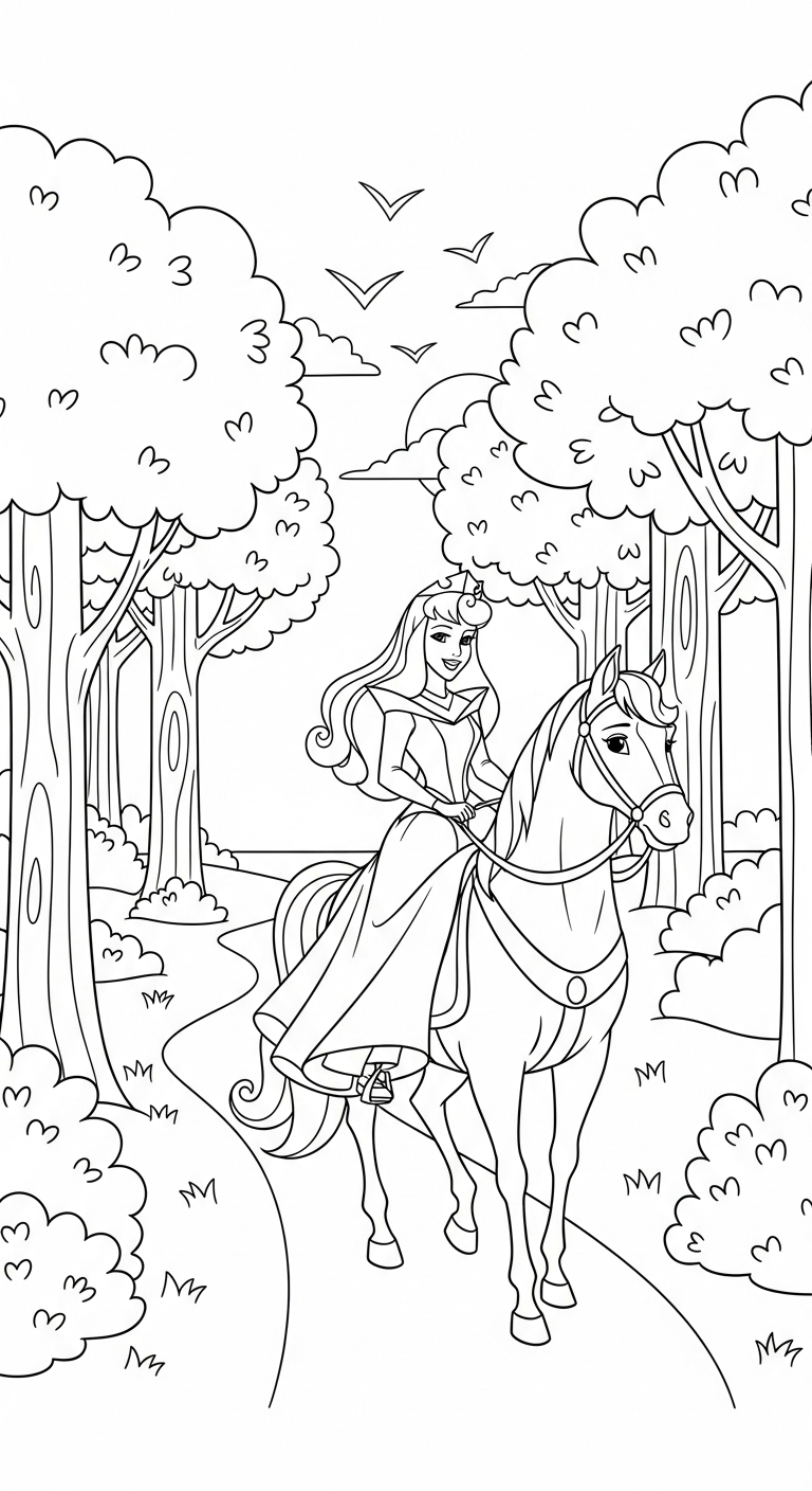coloriage Aurore updated pour enfant de 6 ans