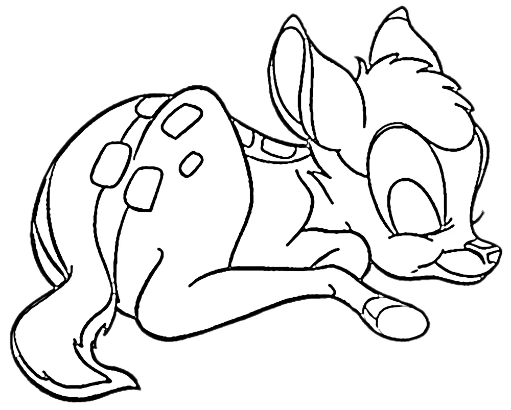 coloriage Bambi à imprimer pdf gratuit 2