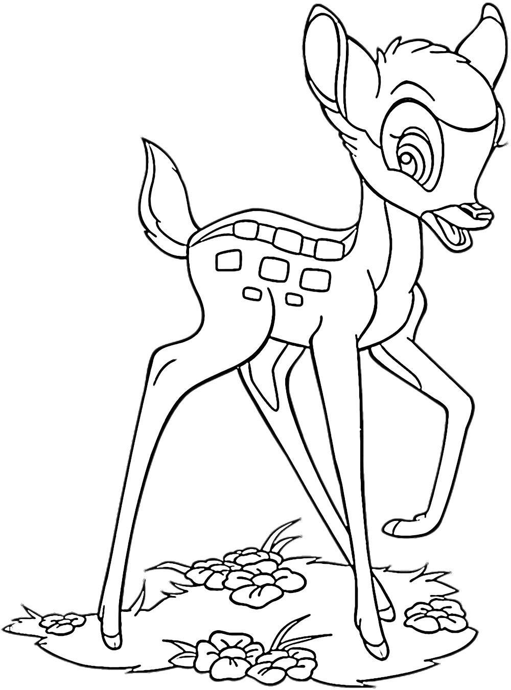 coloriage Bambi pour enfant a imprimer gratuit