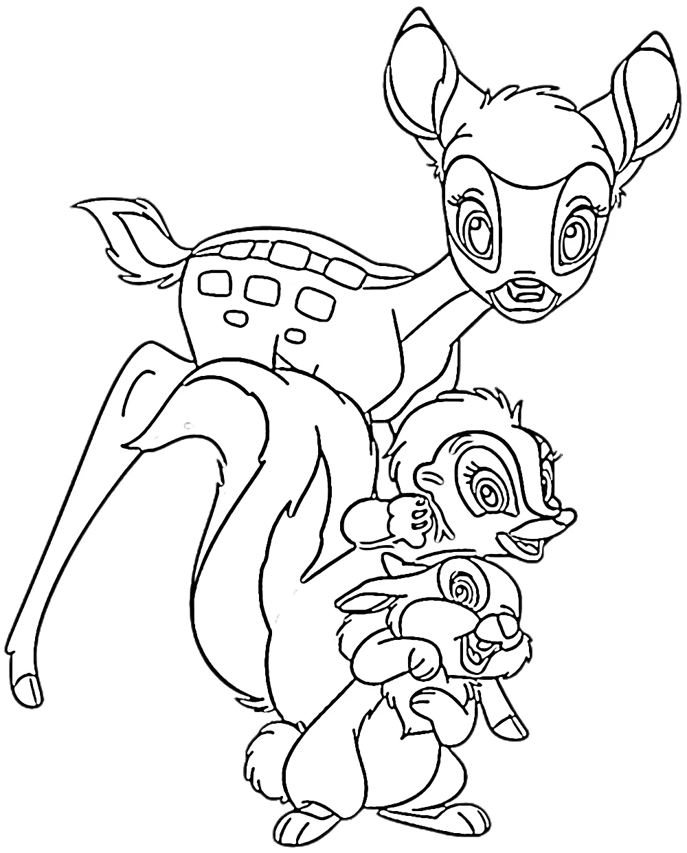 a imprimer coloriage Bambi gratuit