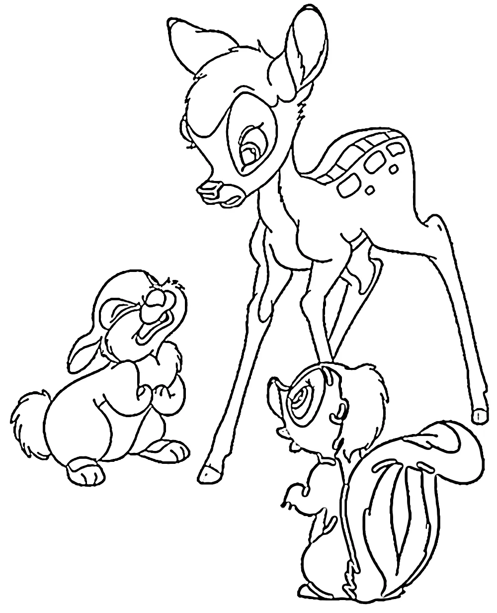 télécharger coloriage Bambi gratuit 1