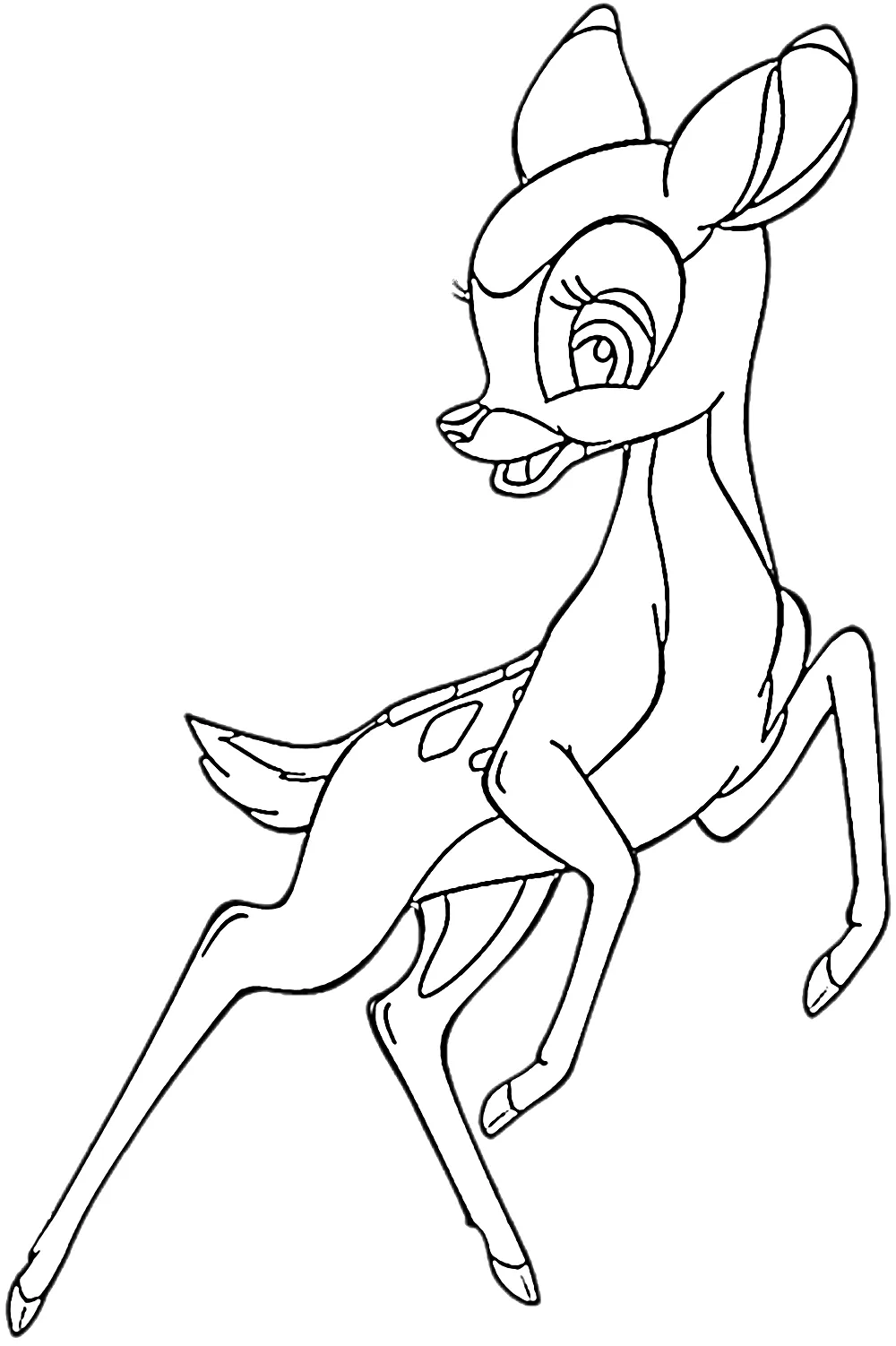 coloriage Bambi pour enfants à imprimer