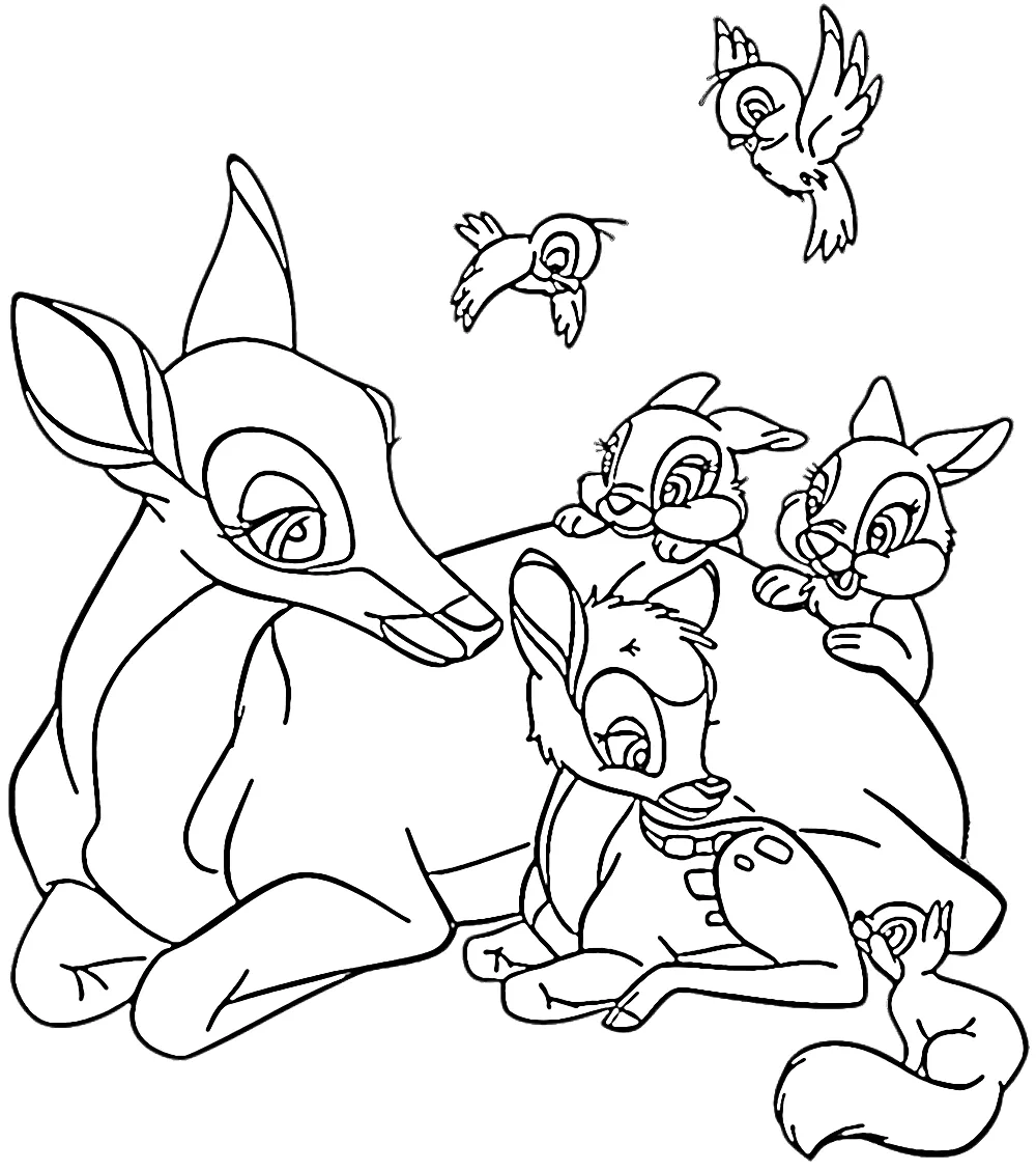 coloriage Bambi gratuit