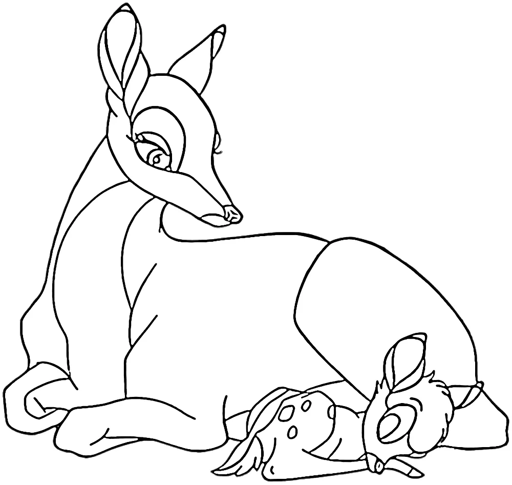 coloriage Bambi à imprimer