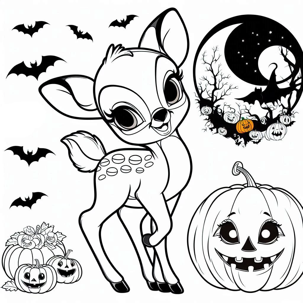 coloriage Bambi pour enfant gratuit