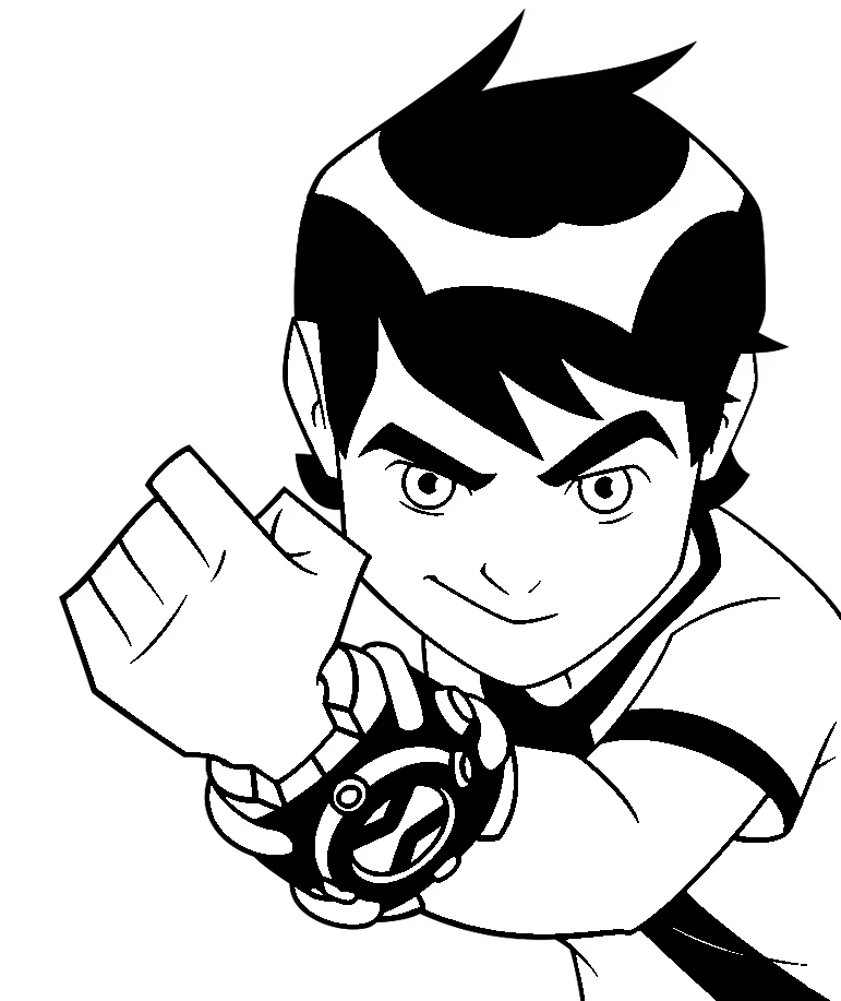 coloriage Ben 10 a imprimer gratuitement