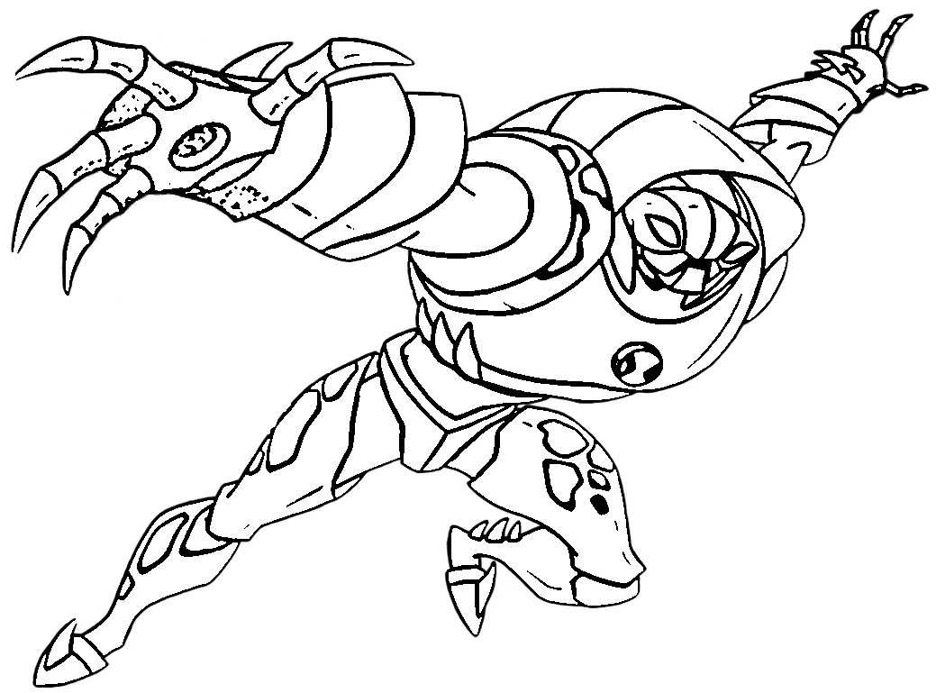 coloriage Ben 10 educatif pour enfant 1