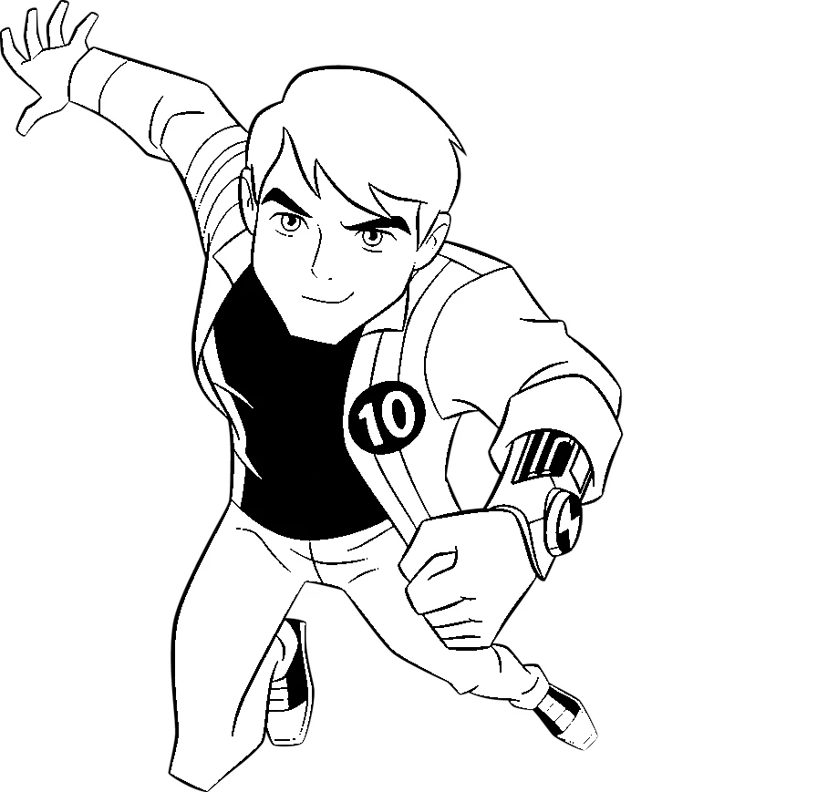 coloriage Ben 10 à imprimer pdf gratuit