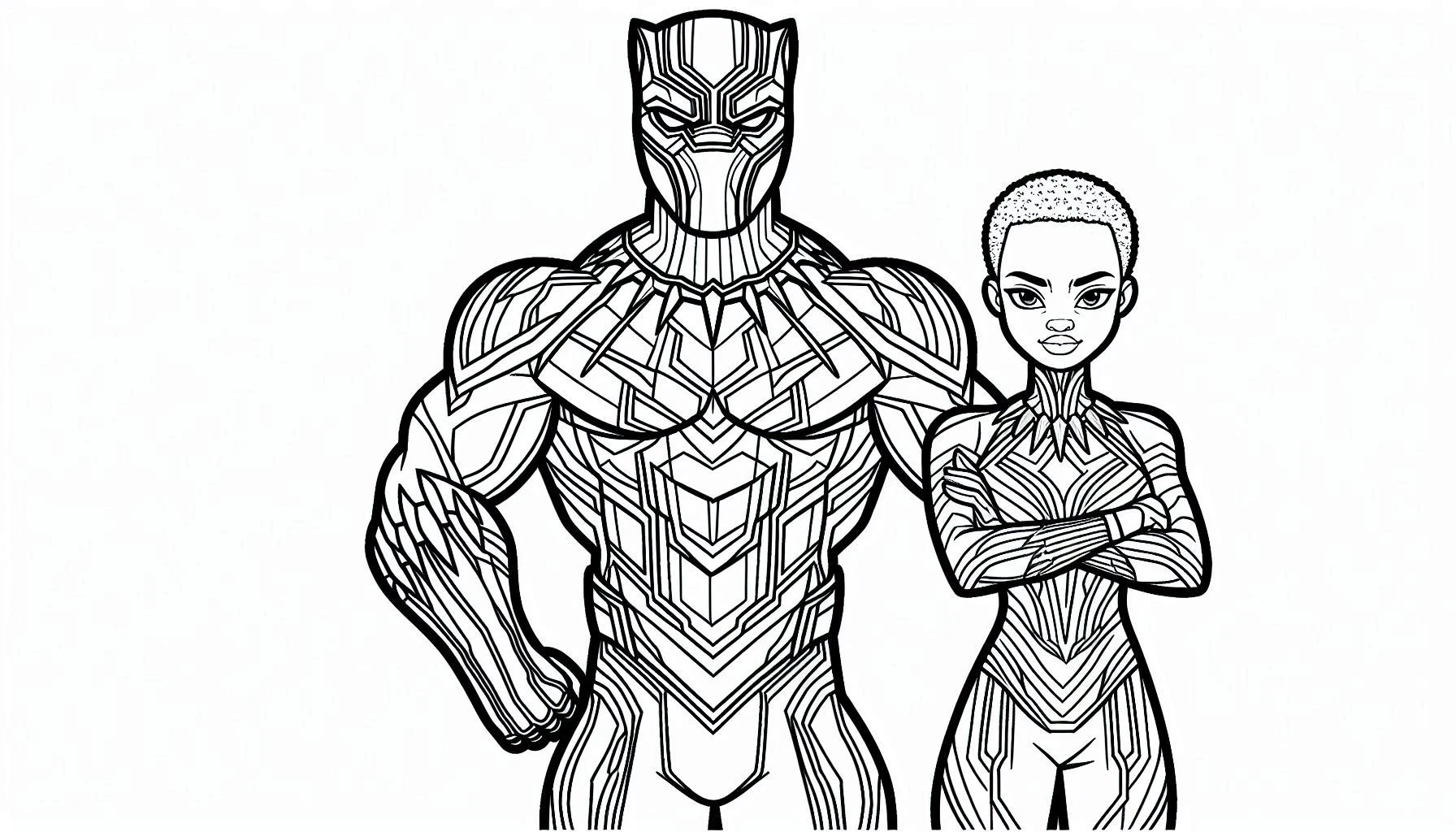 coloriage Black Panther pour enfants a imprimer gratuit 1