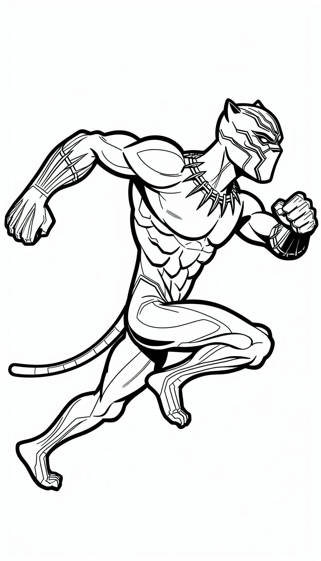 télécharger coloriage Black Panther gratuit