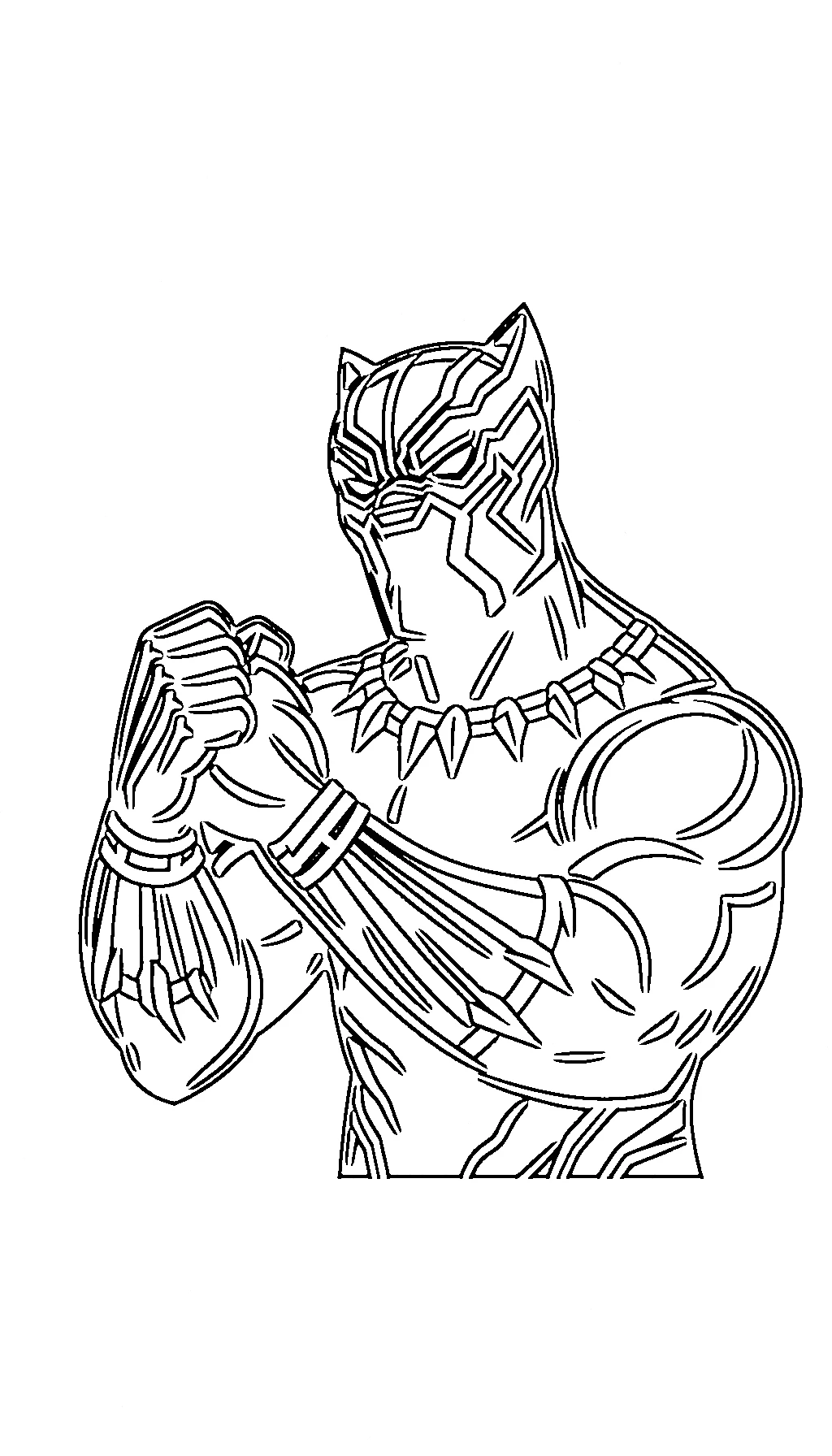 image pour coloriage Black Panther enfant 1