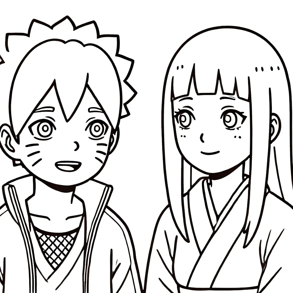 coloriage Boruto à imprimer pour enfant de 8 ans