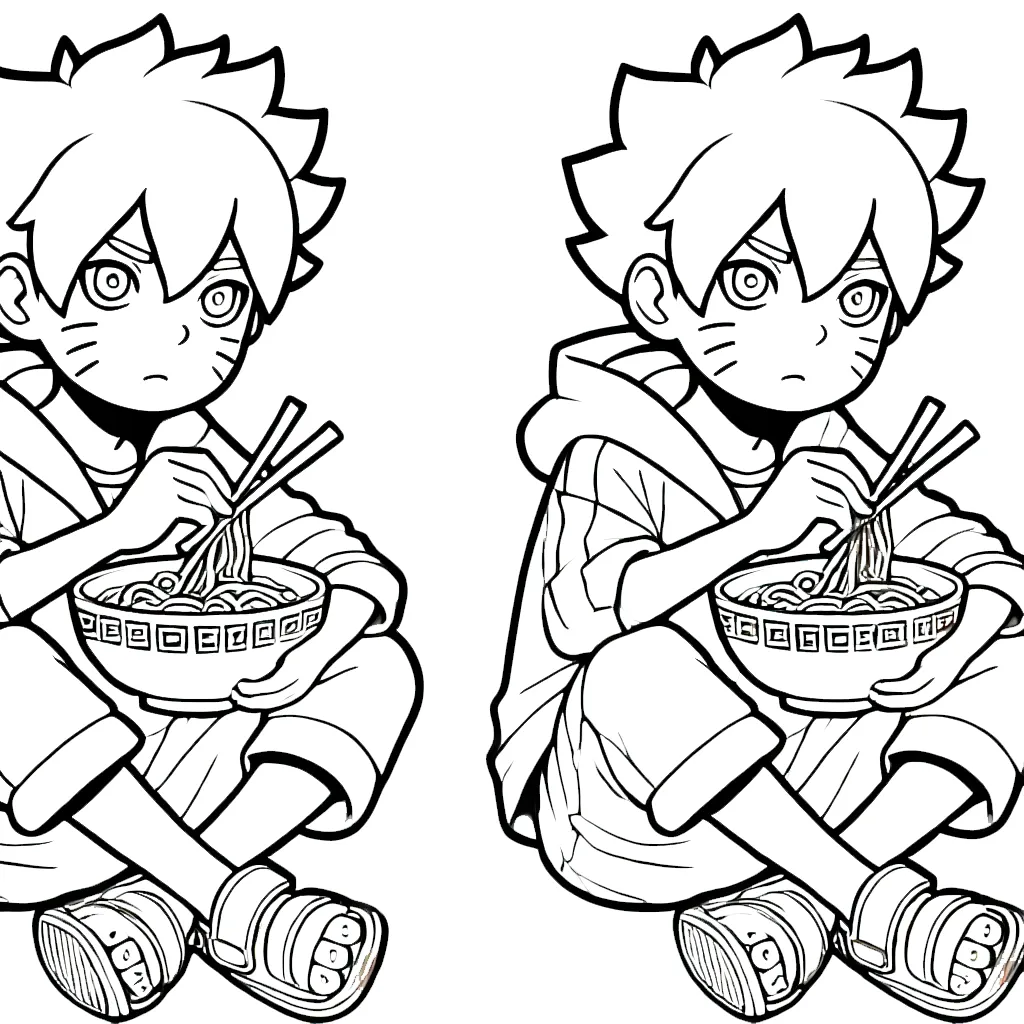 coloriage Boruto pour enfant à imprimer