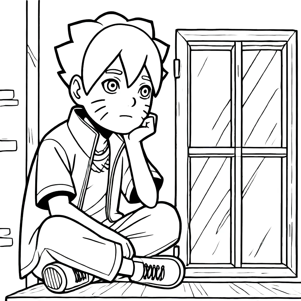 coloriage Boruto en ligne pour enfant