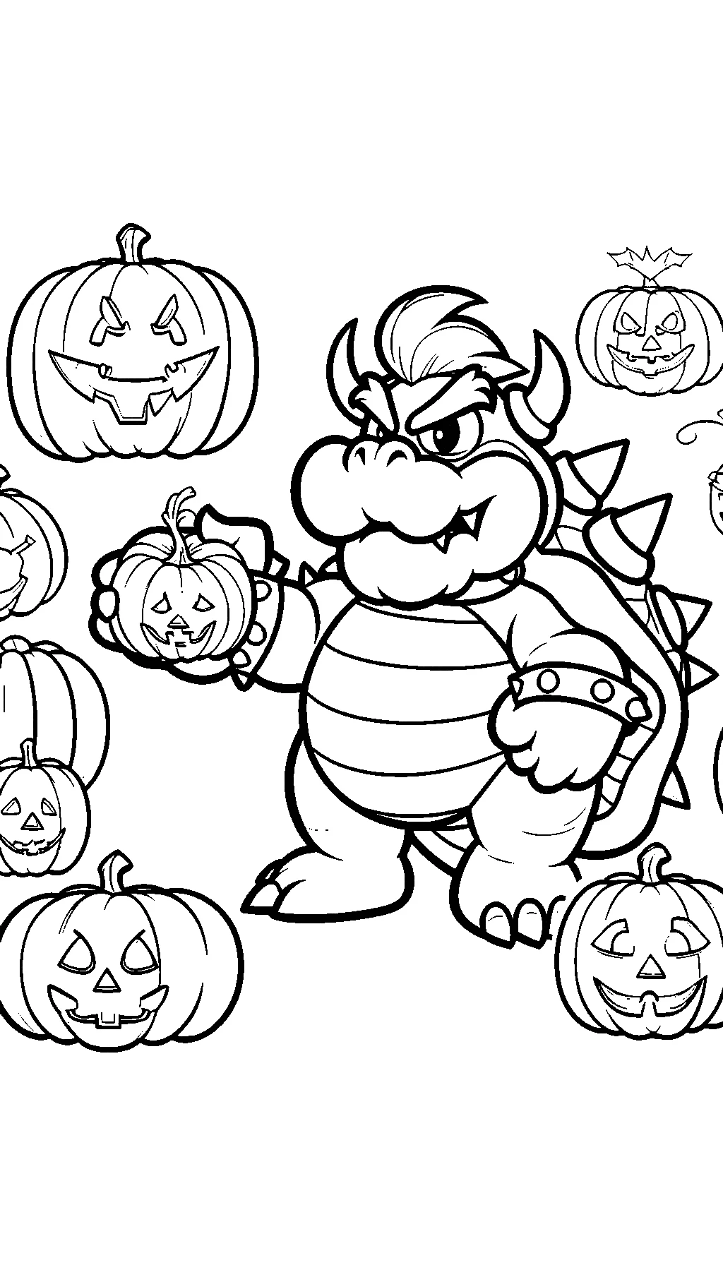 coloriage Bowser à imprimer