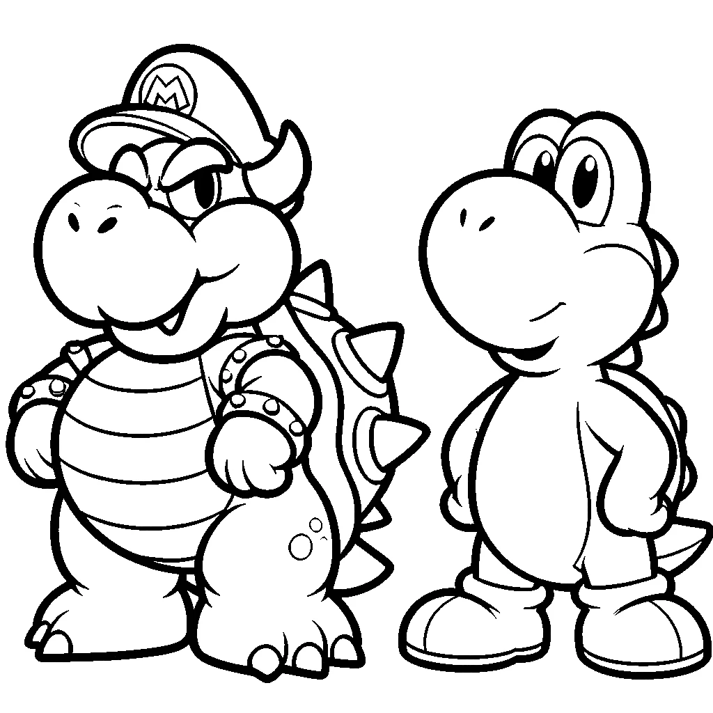 coloriage Bowser pour enfant à imprimer