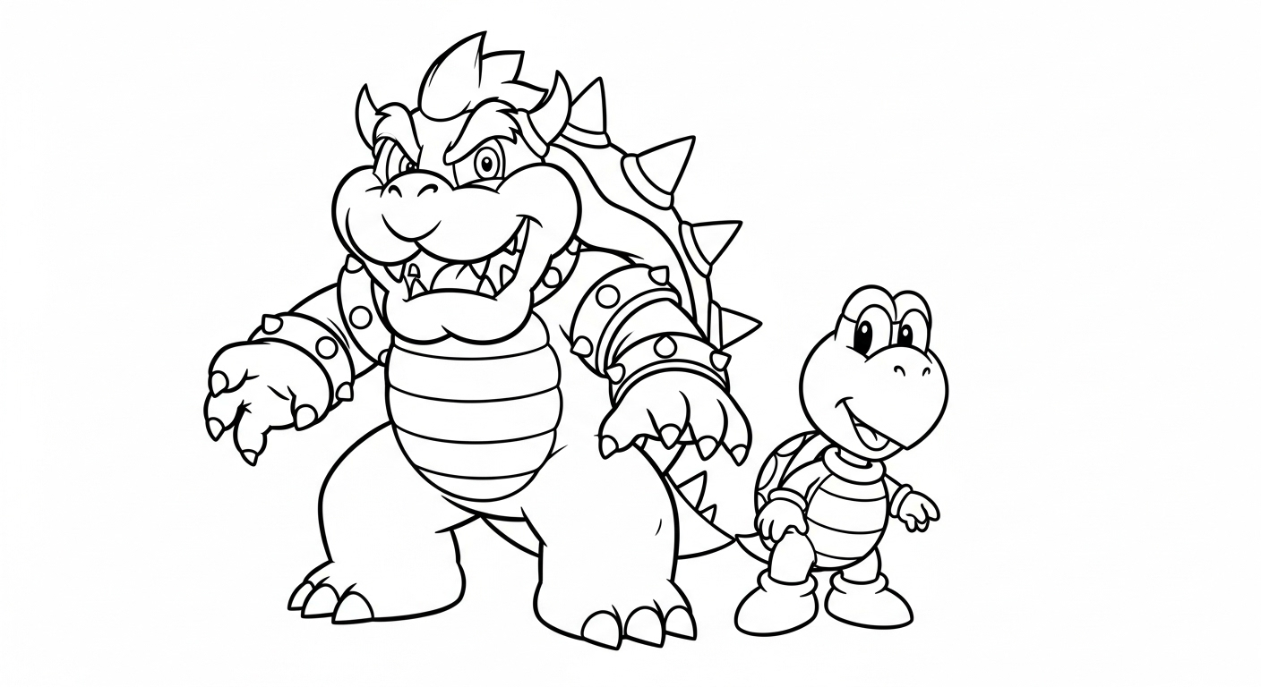 coloriage Bowser updated en ligne