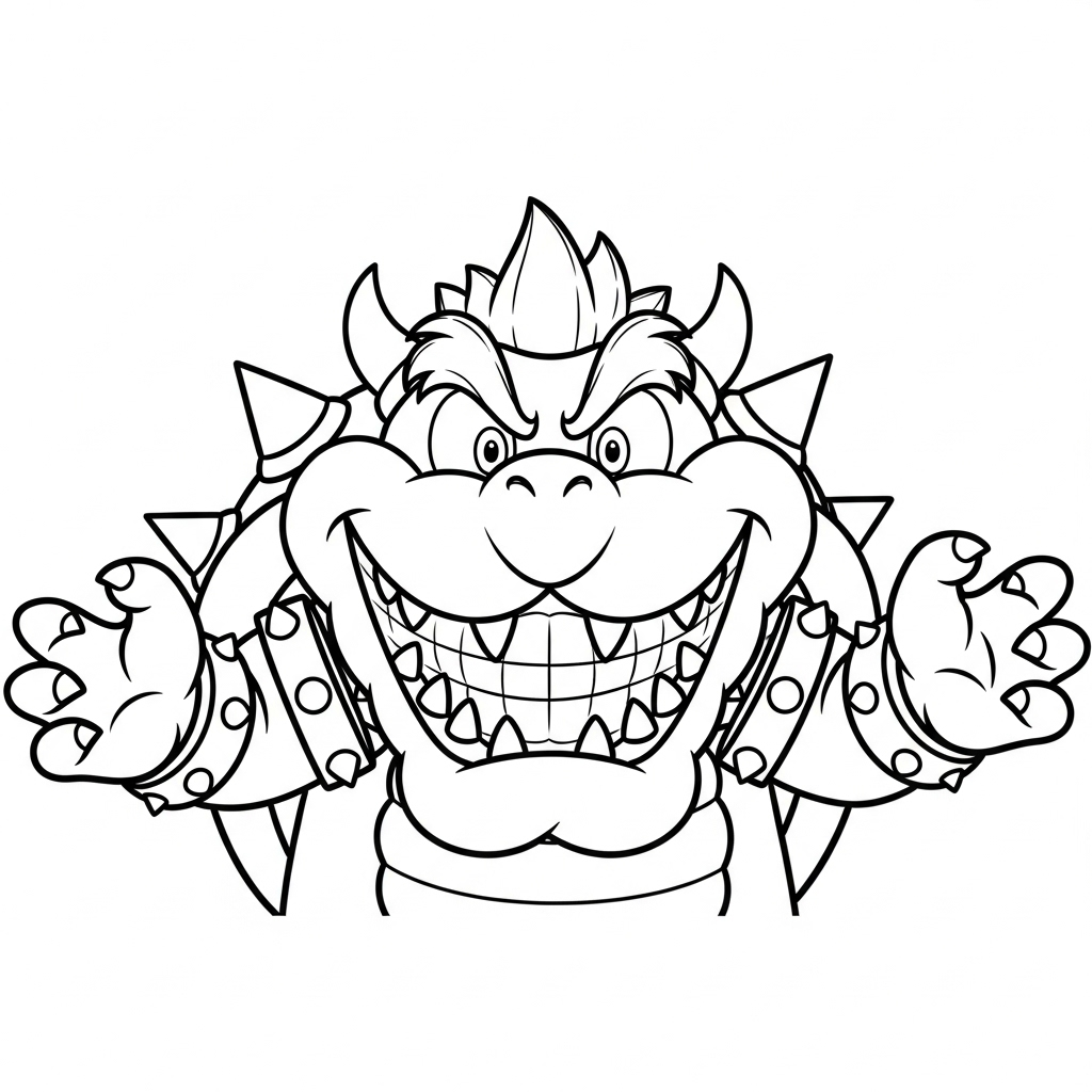 coloriage Bowser updated et dessins
