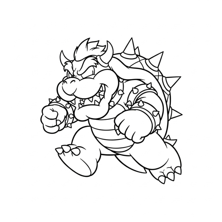 Coloriage Bowser
