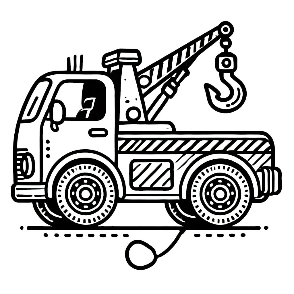 coloriage Camion à imprimer kawaii