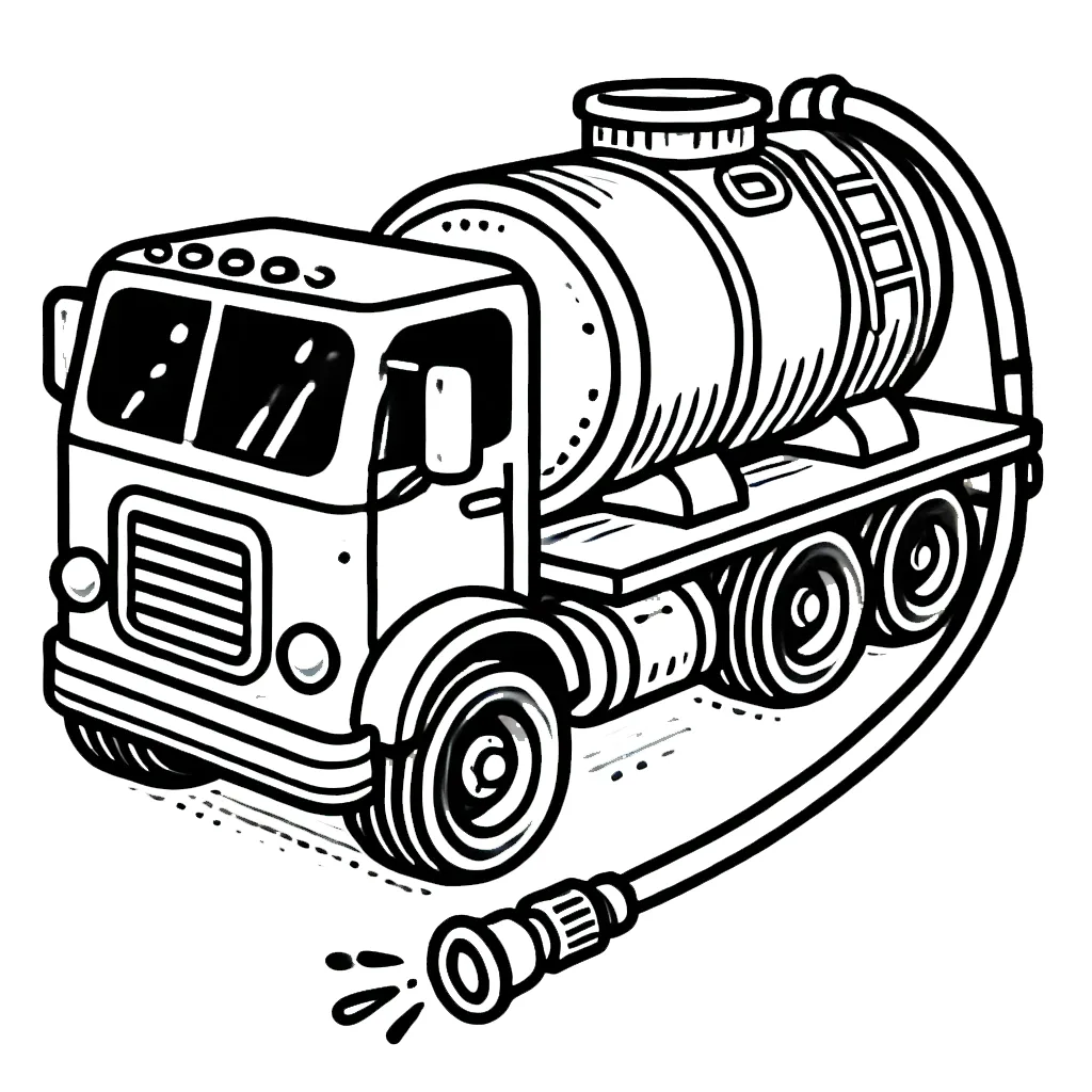 coloriage Camion pour primaire