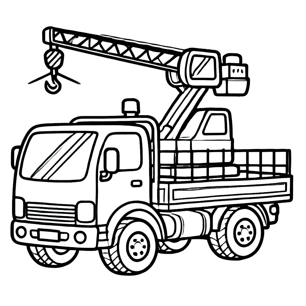 coloriage Camion pour bebe a imprimer