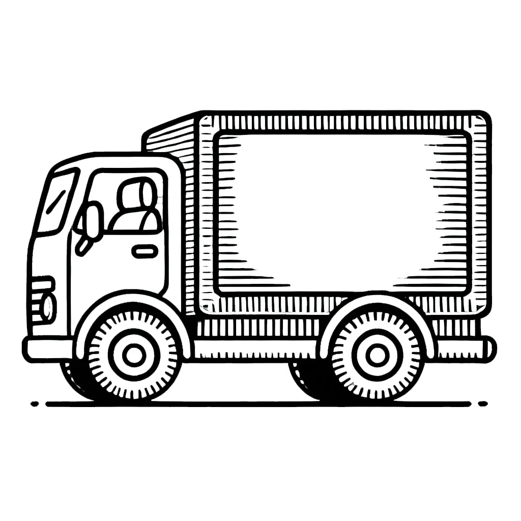 coloriage Camion à imprimer pour enfants