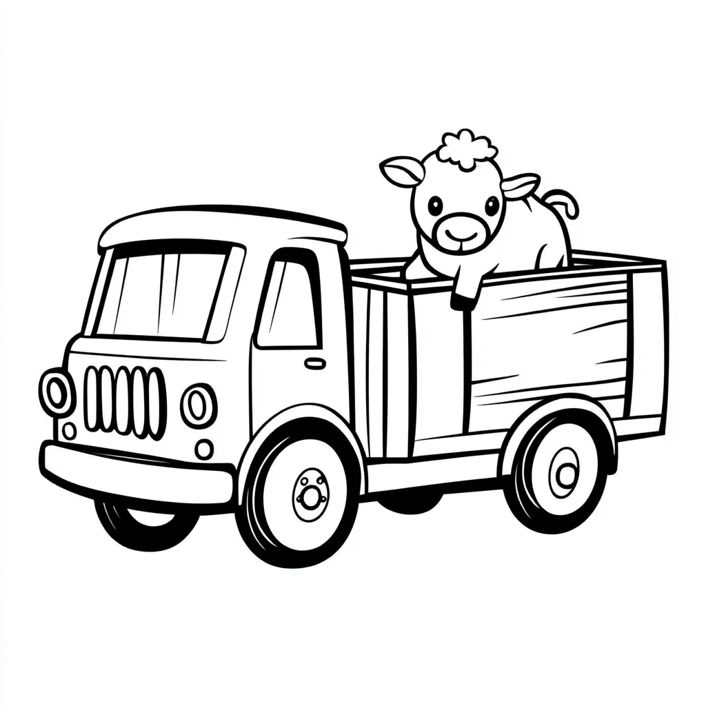 coloriage Camion pour enfants à télécharger