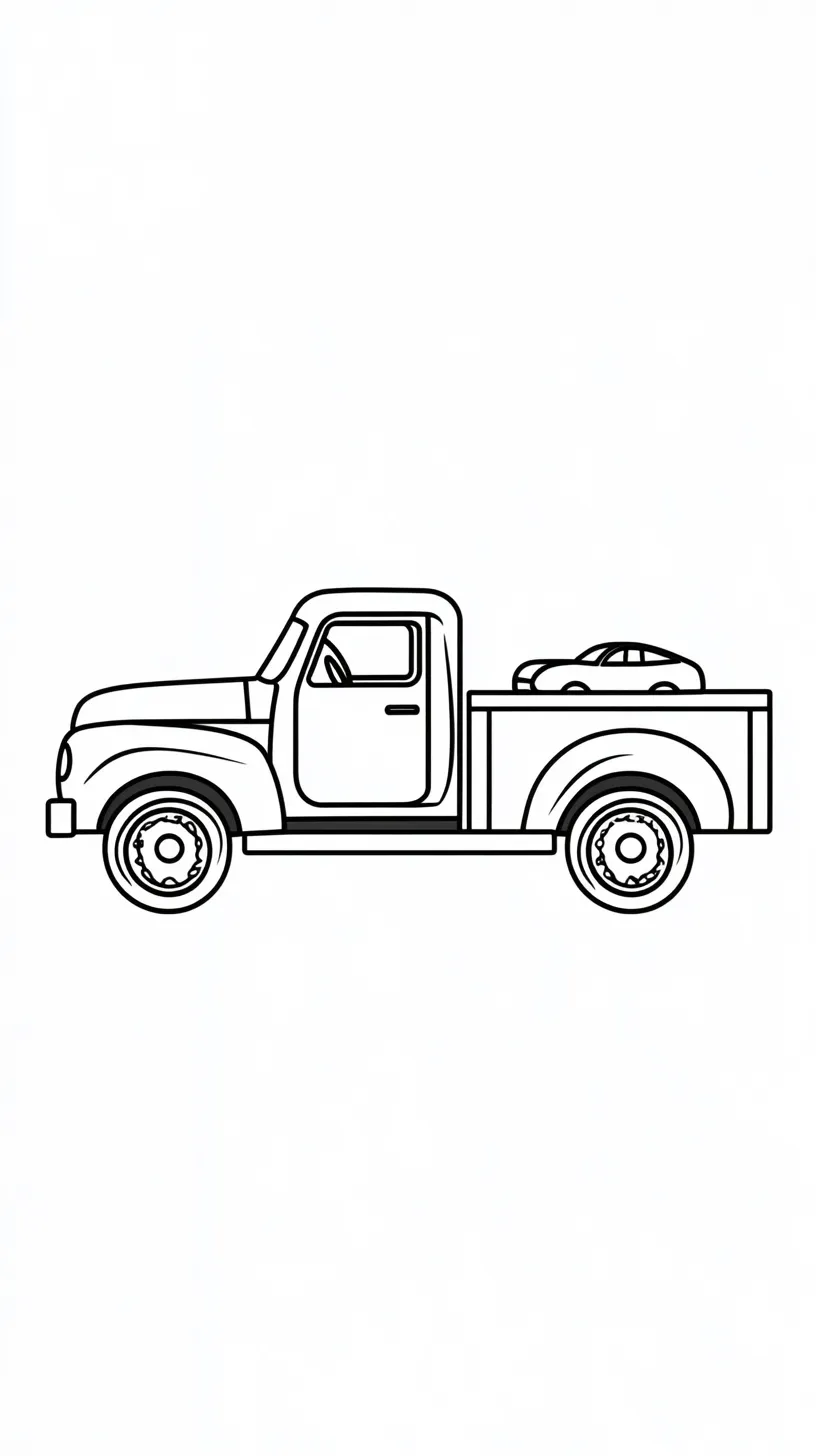 coloriage Camion pour enfant de 6 ans